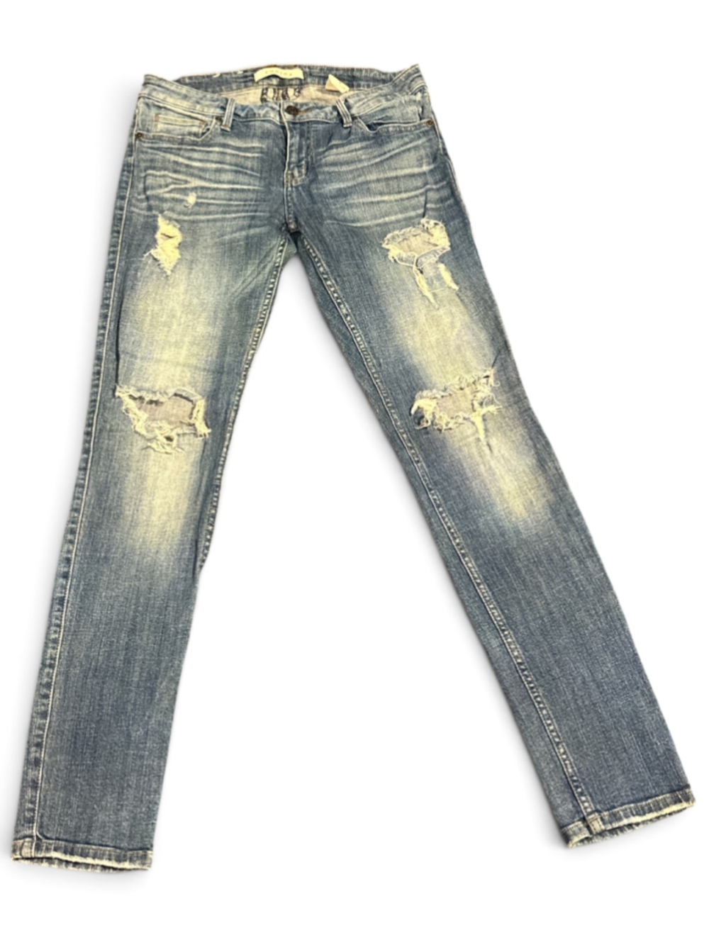 Eunina Skinny Jeans Size 7 Blue Distressed